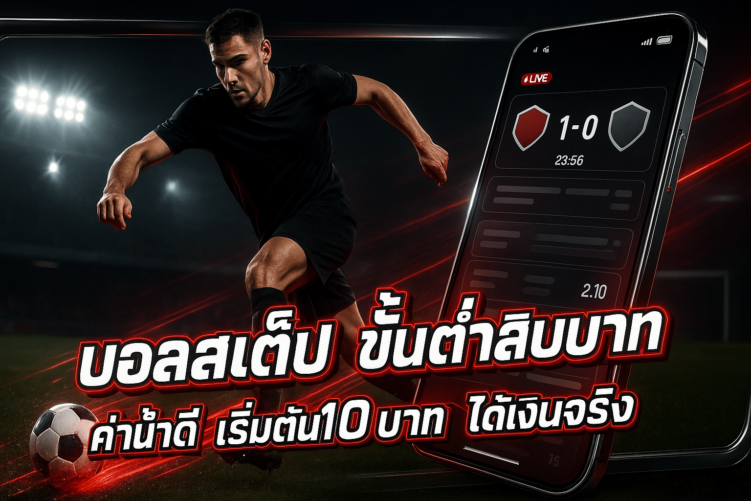 บอลสเต็ป ขั้นต่ำสิบบาท